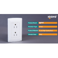 Igoto American Standard Wall Socket 6 Pins Triplex Receptáculo Socket de parede